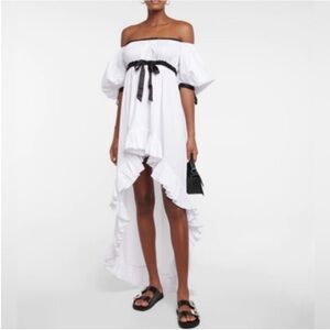 Caroline Constas Womens Analiese
Silk- Blend
Dress in White NWT